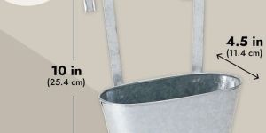 Galvanized Hanging Planter