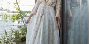 Party Wear Look Top- Bottom with Heavy Embroidery