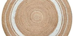 Plain Round Jute Rug