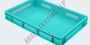 Sides Perforated Bottom Closed Plastic Crate