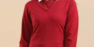 Ladies Cotton Full Sleeve Polo T Shirt