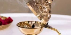 Brass Dhoop Dani with Handle