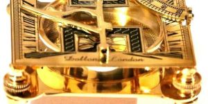 Sundial Nautical Donald London Brass Compass
