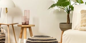 Striped Jute Puffs