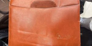 PU Leather Tan File Folder