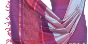 3PC Pochampally Ikat / Ikkat Handloom Cotton Silk Unstitched Dress Material Set for Women - DA011