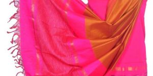 3PC Pochampally Ikat / Ikkat Handloom Cotton Silk Unstitched Dress Material Set for Women - DA014