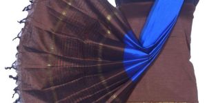 3PC Pochampally Ikat / Ikkat Handloom Cotton Silk Unstitched Dress Material Set for Women - DA025