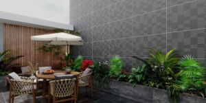 Neptune Graphite Bricks Luxury Ceramic Tiles