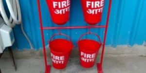 Mild Steel Fire Bucket with Stand