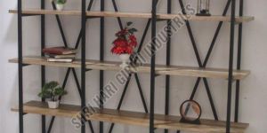 WOODEN BOOK SHELF & RACK FOLDING DESIGNRE