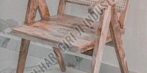 Wooden Rattan Cane Chair