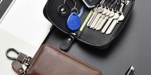 Brown Leather Key Holder Pouch