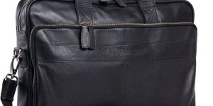 Mens Hunter Leather Cross Body Laptop Bag