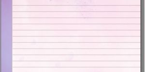 Vaagu Blue Sky A5 Lined Custom Printed Notepad for Writing Cute Stationery