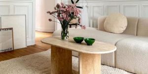 Modern Harmony Centre Table (Stone & Size Customisable)