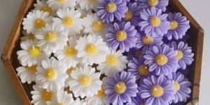 Daisy Flower Candle Basket