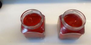 Pair of Strawberry Jar Candle