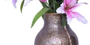 PMWV01 Glossy Paper Mache Vase
