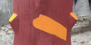 Round Designer Cement Pot