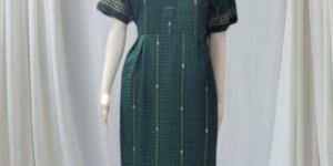 Ladies Green Frock Type Cotton Nighty