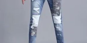 Mens Rough Denim Jeans