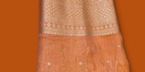 Orange Tissue Silk Sarees
