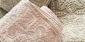 Coding Work Embroidery Fabric