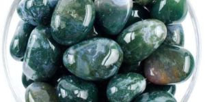 Moss Agate Tumbled Stone