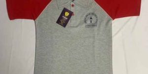 Cotton Half Sleeves School T Shirt