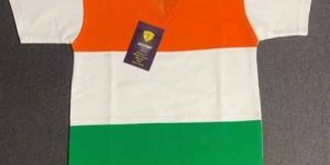 Men Polyester Casual Wear V Neck T Shirt