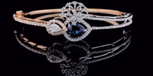 LBR182 Ladies Stiff Diamond Bracelet