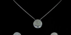 PS196P Ladies Diamond Pendant Set