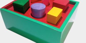 TE-53 Wooden 3D Geometric Shapes Box