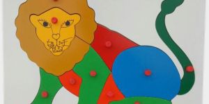 TE-29 Wooden Lion Puzzle