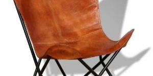 Vintage Leather Butterfly Chair