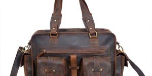 Vintage Leather Ladies Messenger Office Bags