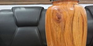 Wooden Texture New Cremation Urns with Velvet Bag