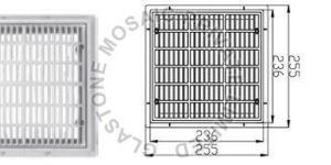 SP1032 ABS White Swimming Pool Main Drain