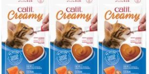 Catit Creamy Treats Salmon (Combo of 12 Pack)