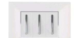 Hosper RSCT05 6 M Cute Silver Modular Switch Plate Cover