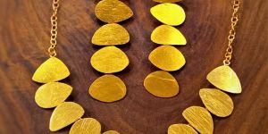 Brass Metal Necklace Set