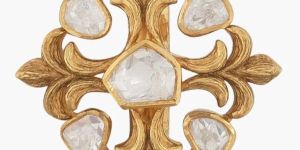 BAROQUE STATEMENT MOISSANITE SILVER RING