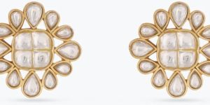 SEVANTHI JADAU SILVER STUD EARRINGS