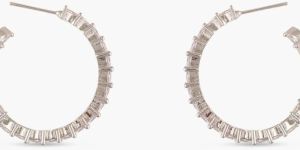Aine Nakshatra CZ Hoop Earrings
