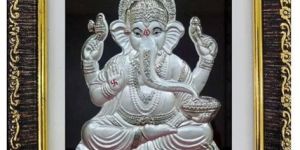 Silver Plated Ganesha Idol