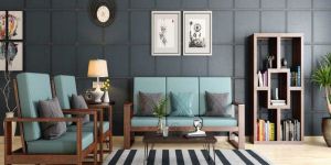 Bolvedro 5 Seater Wooden Sofa