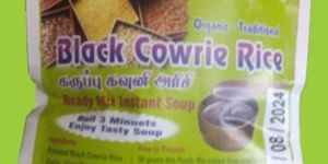 Black Cowrie Rice Soup