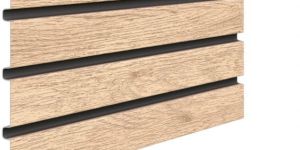 FRONTO SLAT PANEL LIGHT OAK V-BLACK