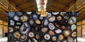 Black Agate Giant Slab